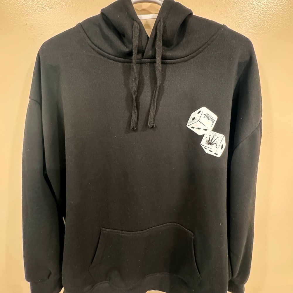 Stussy Hoodie Dice Black color